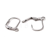 Tarnish Resistant 304 Stainless Steel Leverback Earring Findings STAS-E007-6-01-2