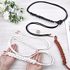 3Pcs 3 Colors PU Leather Rope Knot Tie Waist Belly Belts for Women AJEW-CL0003-71C-3