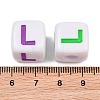Opaque Acrylic Enamel European Beads AC-ACBA1794-04L-3