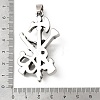 Easter 304 Stainless Steel Pendants STAS-F363-02B-AS-3