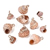 Electroplate Natural Spiral Shell Pendants SSHEL-Q100-37G-1