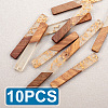 Resin & Walnut Wood Big Pendants RESI-TAG0001-02-4