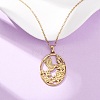 304 Stainless Steel Pendant Cable Chain Necklaces for Men Women NJEW-K308-03C-G-2