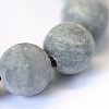 Frosted Natural Polychrome Jasper/Picasso Stone/Picasso Jasper Beads Strands LS-G-E334-6mm-24-4