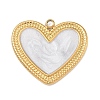 304 Stainless Steel Enamel Pendants STAS-F354-02A-G-1