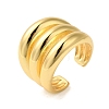 Brass Open Cuff Rings RJEW-A048-09G-1