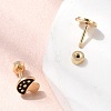 304 Stainless Steel Stud Earrings EJEW-F396-02A-G-5
