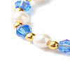 Imitate Austrian Crystal Bicone Glass Beaded Finger Rings X1-RJEW-TA00003-04-3