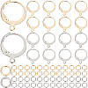 80Pcs 2 Color 304 Stainless Steel Leverback Earring Findings STAS-SP0001-17-1