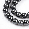 Baking Painted Pearlized Glass Pearl Bead Strands HY-N002-3mm-A02-4