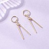 304 Stainless Steel Round with Stick Leverback Earrings EJEW-JE06827-1