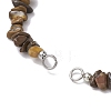 Natural Tiger Eye Chip Nylon Braided Beaded Bracelet Making AJEW-JB01296-03-2