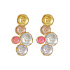 304 Stainless Steel Enamel Stud Earrings WG299BE-01-5