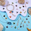 48Pcs Ocean Theme Charm Pendant Fishtail Seashell Enamel Charm Mixed Shape Pendant for Jewelry Necklace Bracelet Earring Making Crafts JX126A-5