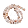 Natural Black Gold Rutilated Quartz Beads Strands G-P596-8mm-02-3