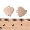 201 Stainless Steel Charms LS-STAS-F039-67-RG-3