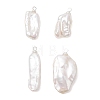 Natural Keshi Pearl Pendants PALLOY-JF04900-02-1