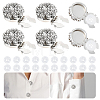 6Pcs Brass Rhinestone Cufflinks FIND-NB0007-40P-1