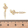 SHEGRACE Brass Clear Cubic Zirconia Pendants XGRQ3K288-540G-3