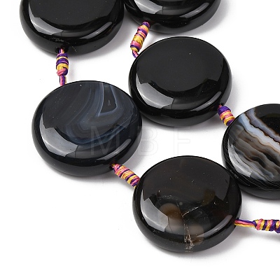 Natural Agate Beads Strands G-B177-B01-02-1