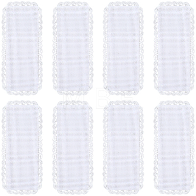 10Pcs Linen Aida Cloth Bookmarks for Cross Stitch Making DIY-CY0001-77-1
