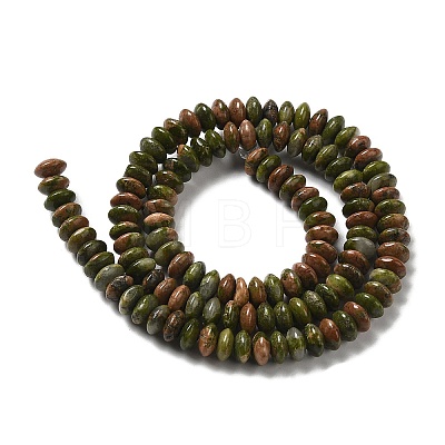 Natural Unakite Beads Strands G-Z030-A09-01-1