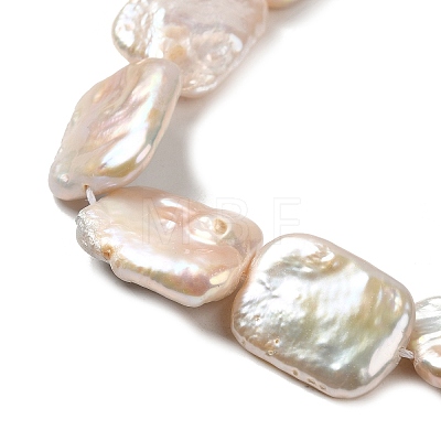 Natural Baroque Pearl Keshi Pearl Beads Strands PEAR-E016-019-1
