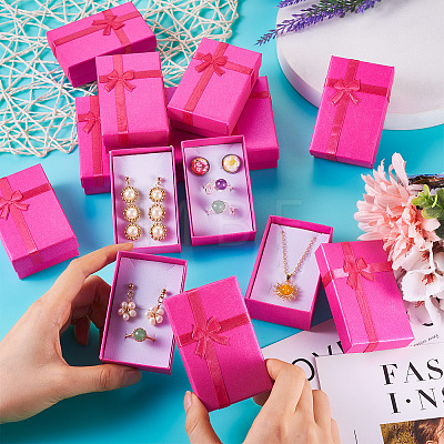 Cardboard Jewelry Storage Gift Boxes for Earrings Rings CON-TAC0004-14-1