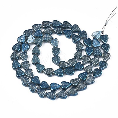 Electroplate Glass Beads Strands EGLA-S188-16-C04-1