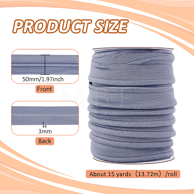 15 Yards Flat Wide Elastic Rubber Bands OCOR-WH0077-84B-1