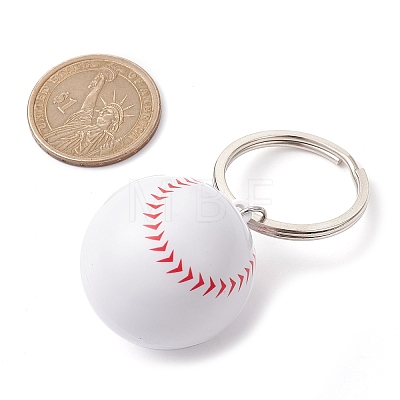 ABS Plastic Sports Ball Theme Pendants Keychains KEYC-JKC00659-05-1