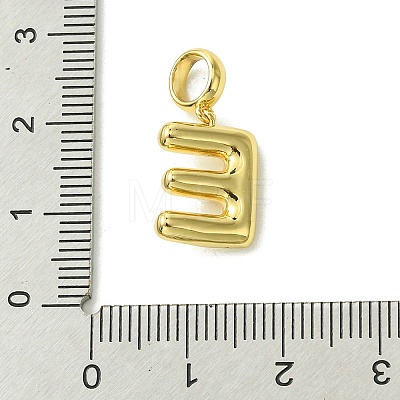 Rack Plating Brass with ABS Plastic Pearl European Dangle Charms KK-G501-02E-G-1