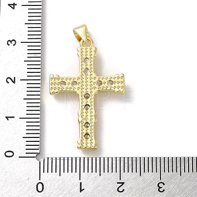 Brass Micro Pave Cubic Zirconia Pendants KK-A212-07D-G-1
