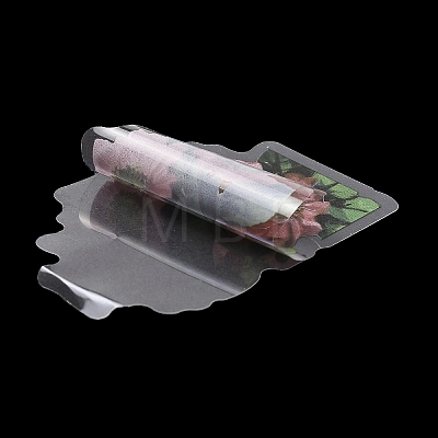 45Pcs Flower Fairy PET Adhesive Waterproof Stickers DIY-K074-03B-1