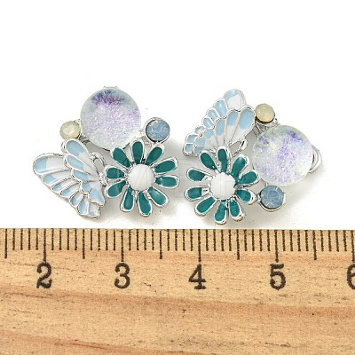 Rack Plating Alloy Enamel Pendants FIND-M033-35P-02-1