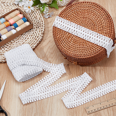 Cotton Tassel Lace Ribbon OCOR-WH0105-197C-1