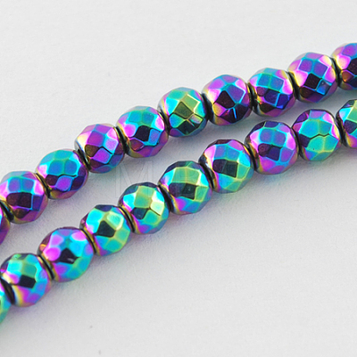 Non-magnetic Synthetic Hematite Beads Strands X-G-Q890-2mm-6-1