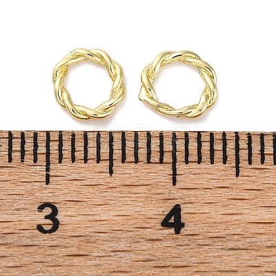 Brass Linking Rings KK-U042-01G-01-1