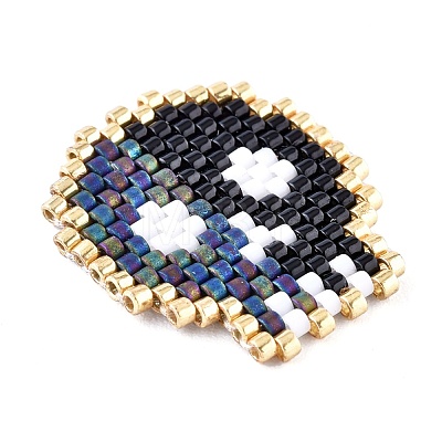 Handmade Seed Beads Pendants SEED-I012-46B-1