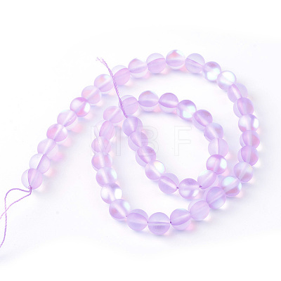 Synthetic Moonstone Beads Strands X-G-R375-8mm-A02-1