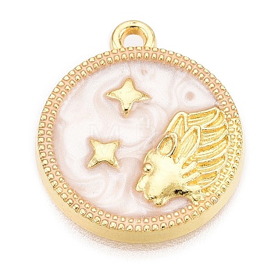 Alloy Enamel Pendants ENAM-T021-03F-1