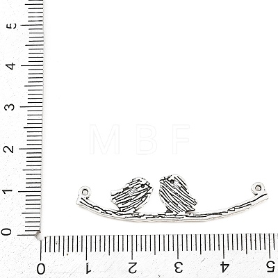 Tibetan Style Alloy Connector Charms AL-CBA1187-04AS-1