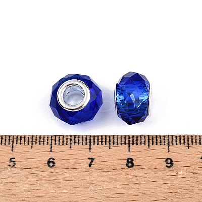 Transparent Glass European Beads GPDL-N004-D14mm-B14-1