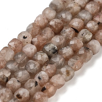 Natural Sunstone Beads Strands G-B093-B02-01-1