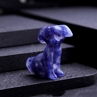 Natural Blue Aventurine Carved Dog Statue PW-WG97821-17-1