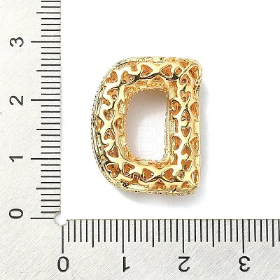 Rack Plating Brass Micro Pave Cubic Zirconia Pendants KK-Q790-01D-G-1