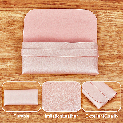 AHADEMAKER 4Pcs 4 Colors PU Imitation Leather Glasses Case AJEW-GA0005-19-1