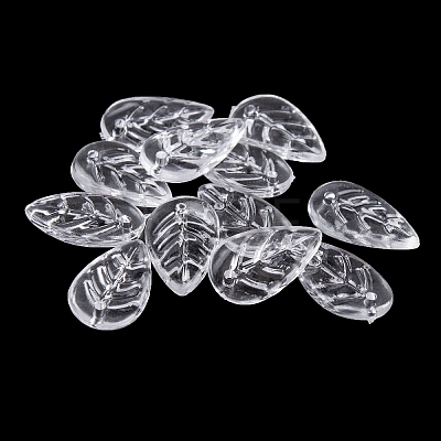 Transparent Acrylic Pendants TACR-G050-02C-1