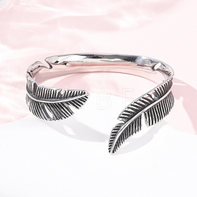 Retro 316 Surgical Stainless Steel Cuff Bangles BJEW-C142-11C-AS-1
