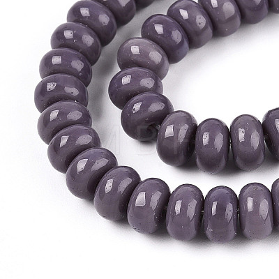 Opaque Spray Painted Glass Beads GLAA-ZX008-8mm-18S-1